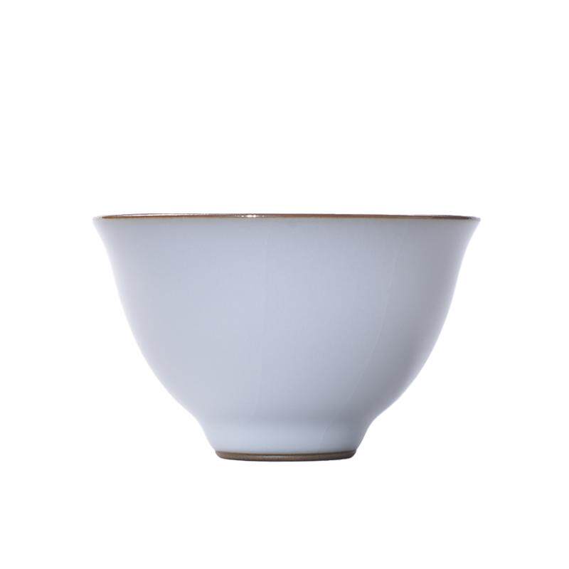 善窑厂李善明汝窑二代月白主人杯单杯景德镇高端茶器陶瓷玉茗茶杯