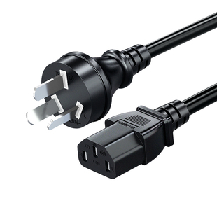 国标电脑电源线台式主机通用3芯三孔电饭煲锅带插头电饭锅电磁炉