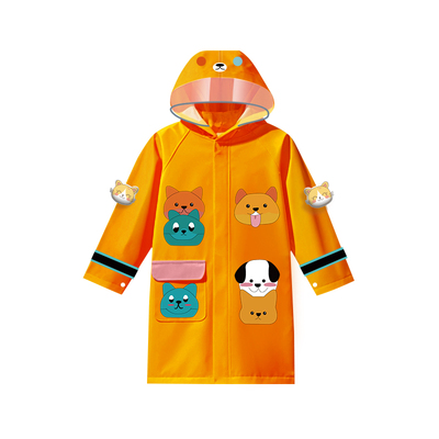 爱波熊加厚环保儿童雨衣