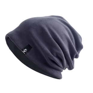 堆帽男大头围冬季户外登山运动防寒保暖抓绒帽子围脖套摇粒绒冷帽