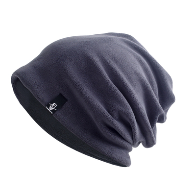 抓绒堆堆帽男大头围两用脖套帽子