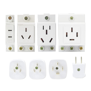 正泰模数化插座AC30五孔16A轨道式10A空气开关配电箱导轨二三四孔