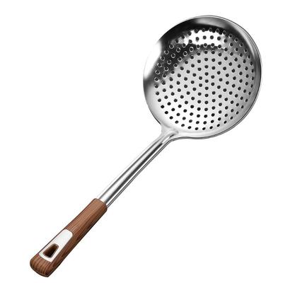 家用不锈钢漏勺加厚大号捞勺饺子厨房过滤网笊篱商用火锅沥水勺子