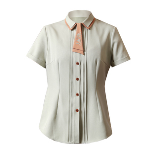 衣研堂蛋糕奶茶店工作服短袖女夏季服务员咖啡厅西餐厅餐饮店服装