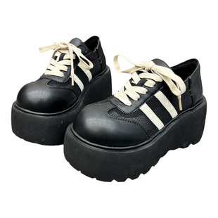 今年流行爆款松糕鞋女2026夏季新款单网透气小个子增高厚底鞋女鞋