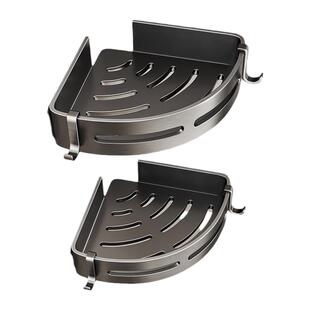 卫生间置物架浴室架子免打孔壁挂厕所洗漱台洗澡三角收纳架