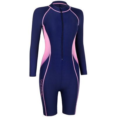 英发专业防晒长袖中裤连体游泳衣