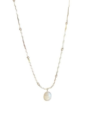 925银珍珠项链锁骨链珍珠项链