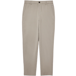 杰克琼斯男装新款天丝商务通勤锥形直筒休闲裤男款松紧腰长裤子