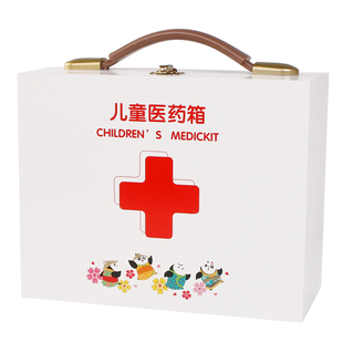 仿真过家家医生玩具配件急救箱布袋塑料盒子木制收纳医疗收纳箱子