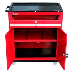 老A 汽车维修工具车三层手推车带锁带门抽屉式工具柜多功能车间移