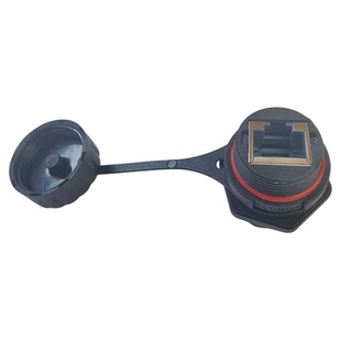 MSDD90602后装式八芯网口转换器RJ45防水连接器母座LLT千兆网速