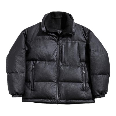 海上公路假两件皮羽绒服男士25冬季陨石纹肌理感时尚百搭保暖外套