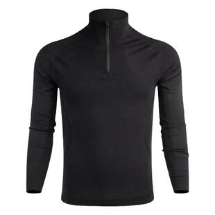 户外运动滑雪打底衫男秋冬美丽诺羊毛delta功能上衣半拉链速干衣