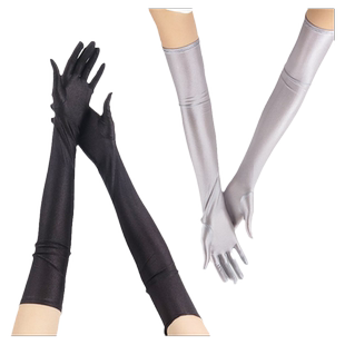 冰袖连手套夏季长款防晒手套女全指薄款透气弹力骑行开车防滑手套