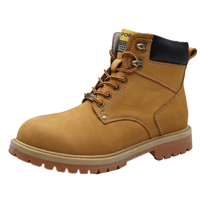 头层牛皮靴子踢不烂男大黄靴工装
