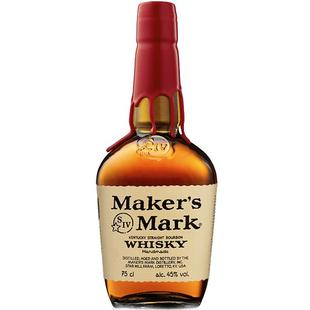 【自营】美国进口美格波本威士忌750ml Maker's Mark洋酒烈酒正品