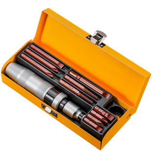 高强度断头螺丝取出器冲击螺丝刀撞批十字改锥穿心起子拆螺丝神器