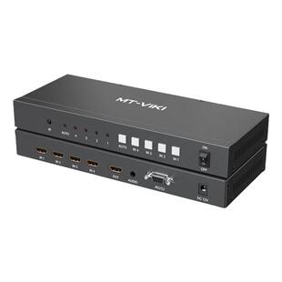 迈拓维矩 MT-HD0401W 无缝hdmi会议切换器带音频四进一出4口电脑屏幕显示器电视视频信号切屏器4K@30HZ