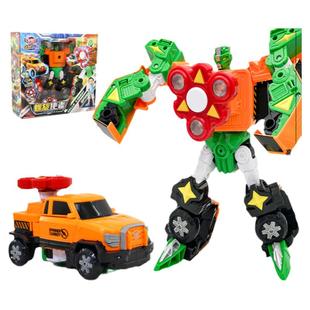 买奇酷咖宝车神之拯救联盟螺旋使者混凝土大师男孩变形玩具机器人