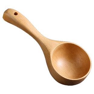 日式大汤勺吃螺蛳粉木勺子吃播网红嗦粉喝汤勺家用长柄拉面勺粥勺