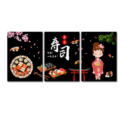 料理店日式风餐厅墙面装饰画