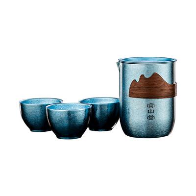 容山堂纯钛旅行茶具套装便携