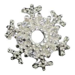 水晶diy配饰品铜合金电镀高保色花帽隔珠手串珠花托跑环隔片配件