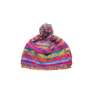 温柔or文艺手工捻线纯羊毛毛线帽 秋冬圆顶加绒保暖 女百搭复古