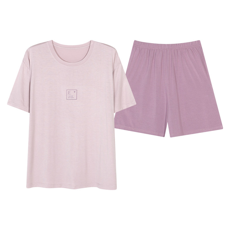 家居服套装男款冰丝莫代尔短袖夏