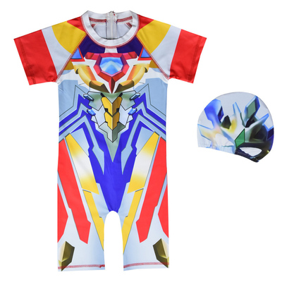 奥特曼男孩风马机器人金刚游泳衣