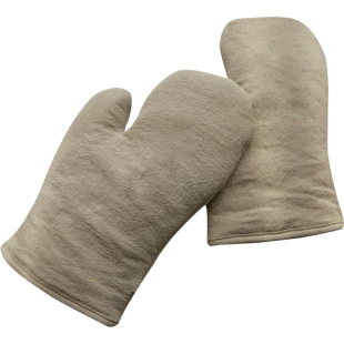 日系复古亚麻纯色厨房隔热手套防烫烘焙简约加厚烤箱微波炉耐高温