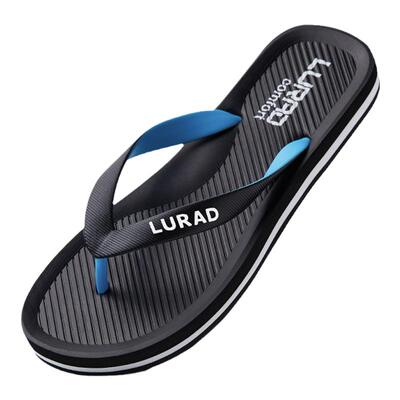 黑色人字拖鞋夏季厚底