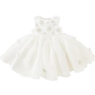 【高定礼服】戴维贝拉儿童连衣裙夏装女童礼服公主裙女孩白色裙子