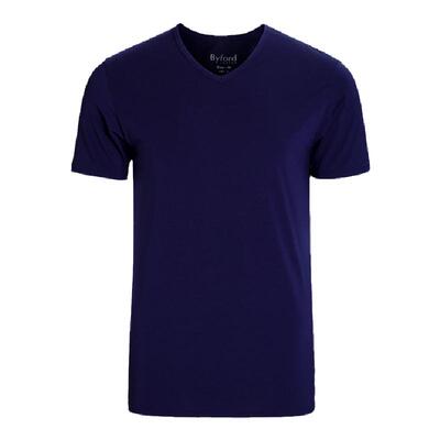 byford百富男士短袖v领打底衫