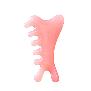 四合一多功能刮脸板按摩梳头皮梳通经络面部刮痧板提拉紧致神器