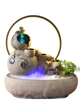 新中式风水轮葫芦装饰摆件风水轮