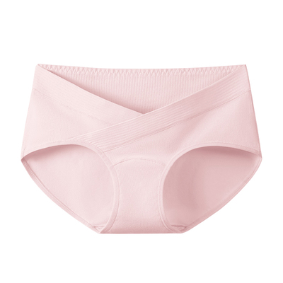 孕妇内裤夏季纯棉加长档无痕安全裤二合一怀孕期专用的低腰三角裤