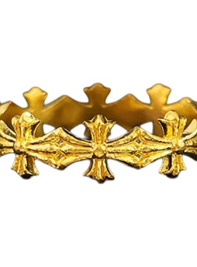 999足金克罗星黄金戒指纯金古法