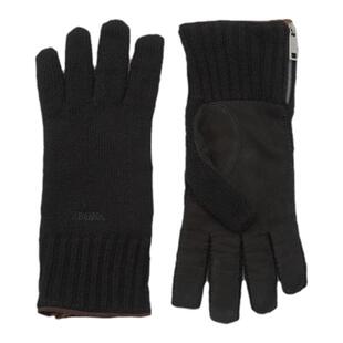 【礼物】ZEGNA杰尼亚配饰黑色Oasi Cashmere羊绒手套