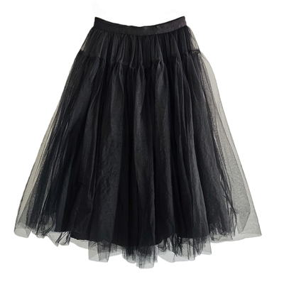 赫本风韩系重工网纱蓬蓬裙蛋糕裙