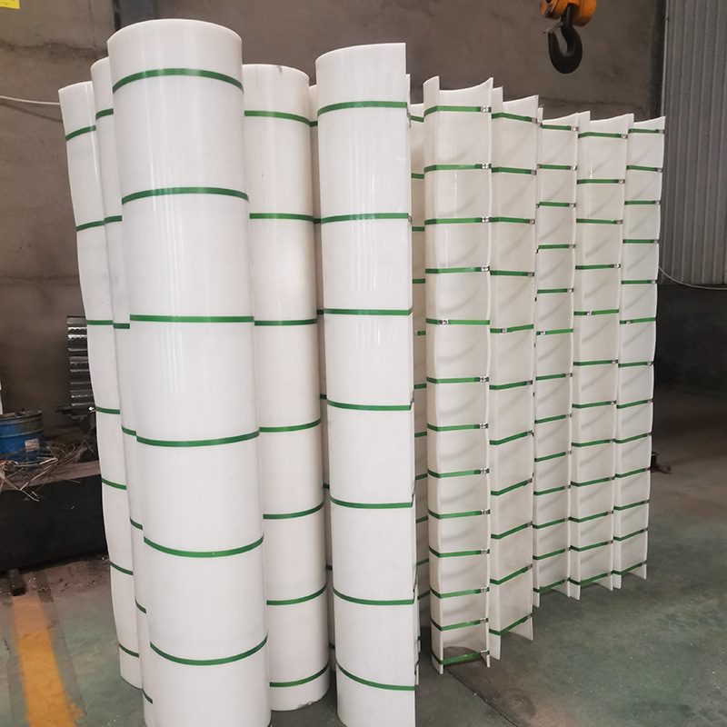污水处理螺旋输送机衬板无轴高分子聚乙烯衬板尼龙U型衬板加工pe