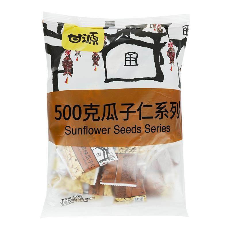 甘源瓜子仁蟹黄酱汁味小包装炒货休闲零食解馋小吃食品官方旗舰店