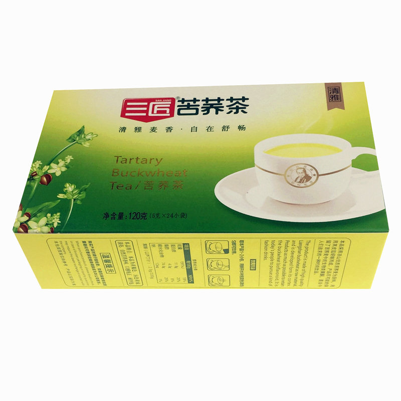 三匠苦荞茶120克礼盒装正品四川西昌大凉山荞麦茶正品小袋装麦香