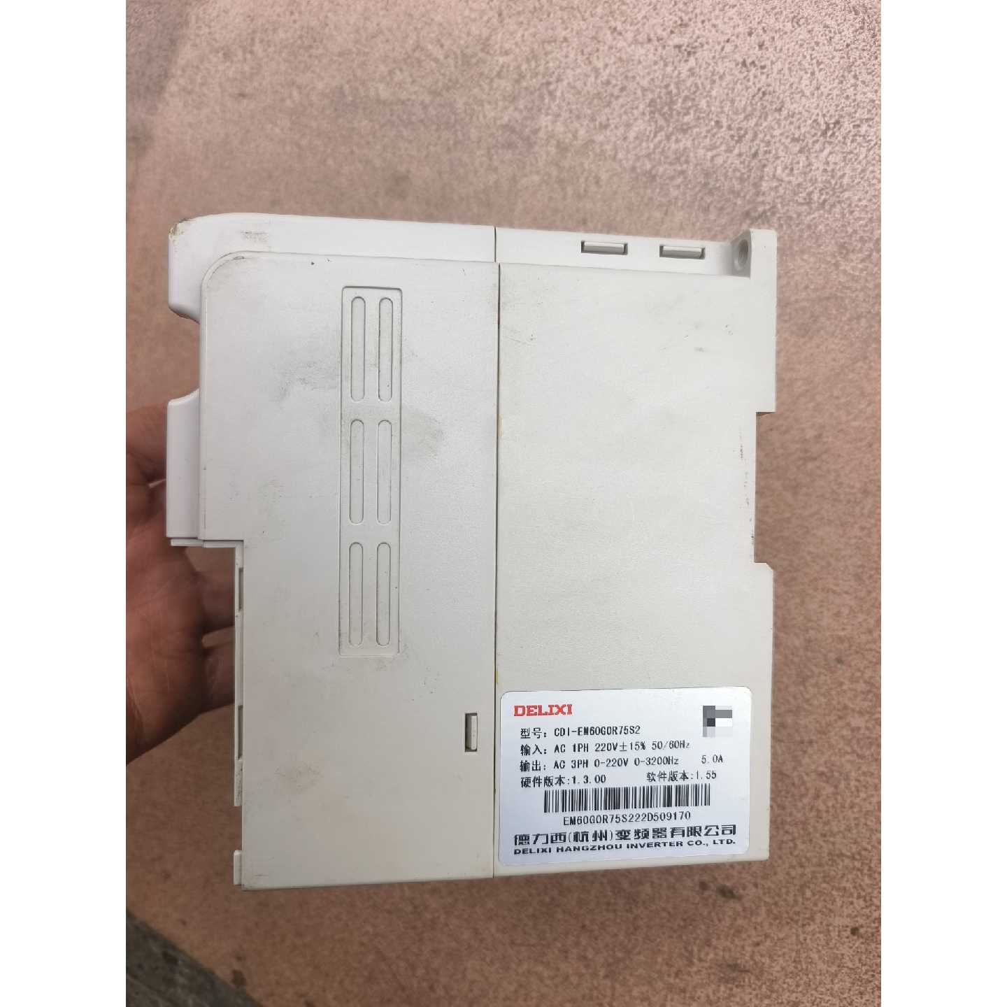 议价德力西变频器I-EM60G0R75S2 单相220V 0
