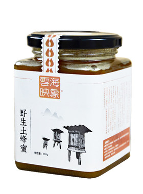 成熟封盖土蜂蜜神农架百花蜜崖蜜
