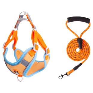 狗狗牵引绳背心式宠物胸背带遛狗绳中小型柴犬柯基比熊泰迪狗链子
