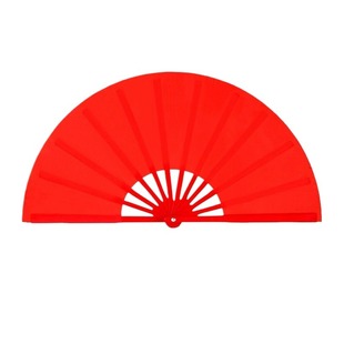 功夫扇小学生红色太极扇儿童中国响扇武术跳舞表演雪龙吟舞蹈双面