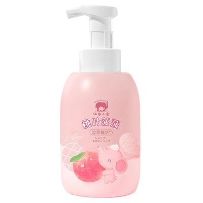 红色小象桃叶精华洗发沐浴600ml