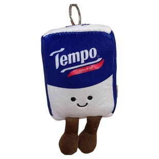 得宝玩偶小红书同款香港限定抽纸tempo公仔得宝抽纸包包钥匙挂件